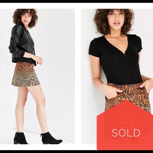 Urban Outfitters Dresses & Skirts - Urban Outfitters Cheetah Print Mini Skirt